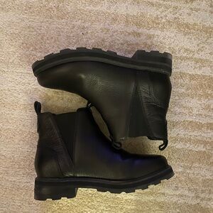Black Leather Women's Boots